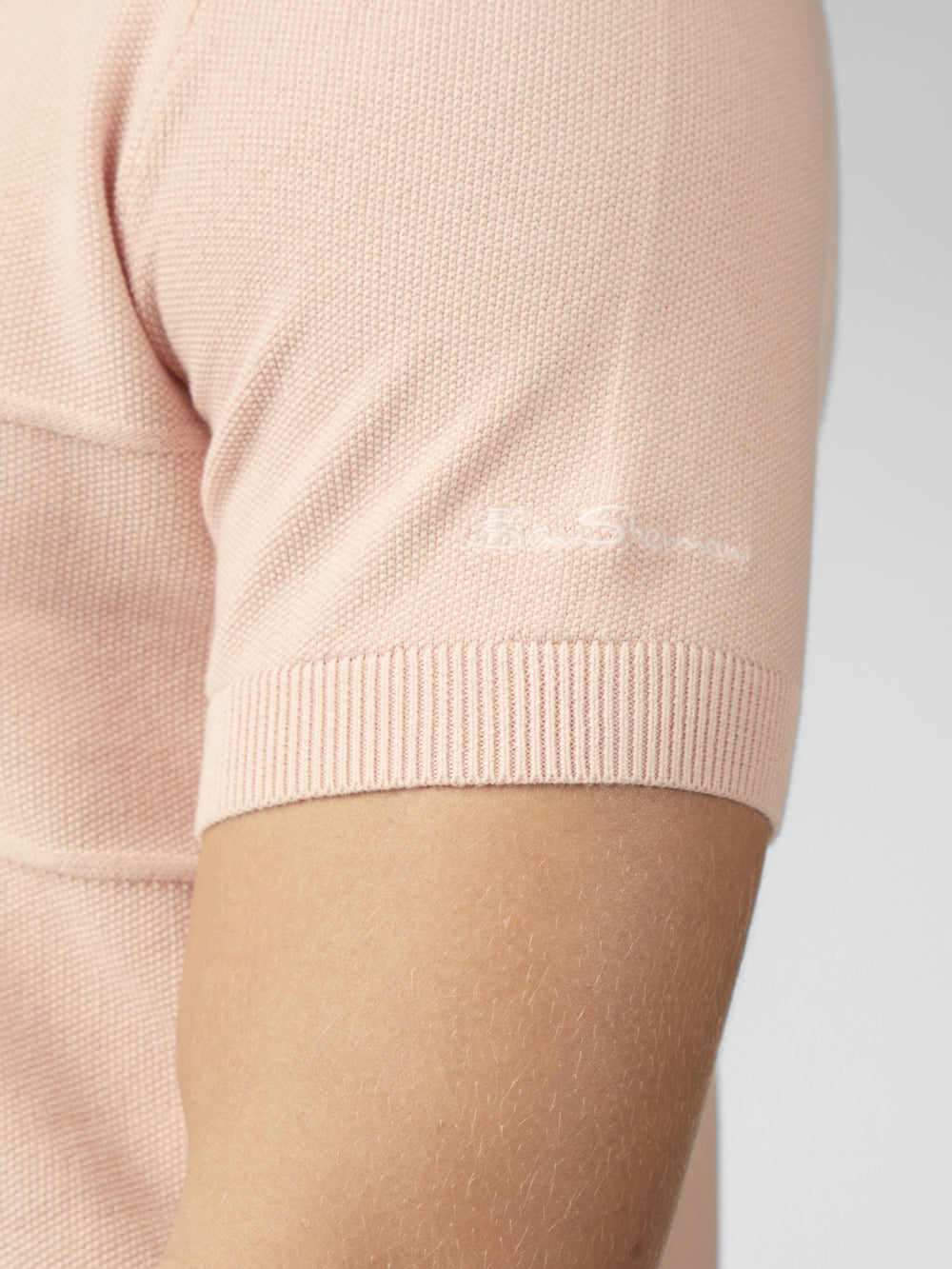 Knitwear Ben Sherman Signature Textured Polo Rose | HEX-82403993